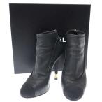CHANEL シャネル レザーブーツ G28123Y05726 ブラック 37 ITKZOUPPCIS8