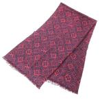 LOUIS VUITTON Louis Vuitton M75507 монограмма Jaguar do шелк шерсть палантин розовый × темно-синий ITL0TVDOO9Z4