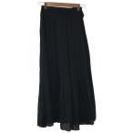 ショッピングロンハーマン Ron Herman ロンハーマン Wrinkle Pleats Skirt プリーツロングスカート ブラック XS ITLC8DH6PQL8