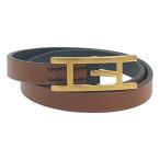 HERMES Hermes Be apidubru палец на ноге ru кожа браслет Brown ITLPSI0PTRYG