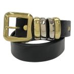 MASTER&amp;Co×Amanojak тормозные колодки &amp;ko-×amanojakbrass 4 loop-square buckle belt кожа sk подушка безопасности ru ремень черный 28 ITMJ70S1ZJZK