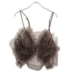 Chika Kisadachi устрица sada оборка chu-ru бюстье топ tops Brown ITO8QKSC4900