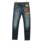 DOLCE&GABBANA ドルチェ＆ガッバーナ CLASSIC ワッペンデザインストレッチデニムパンツ GY07LZ/G8V67 インディゴ 44 ITOXF4O7A0TQ