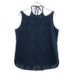 mame kurogouchimame черный go chi25SS Edition специальный заказ Eyelet Jersey Jacquard Sleeveless Top tops MM25SS-JS517 голубой 2 ITQ3R5DE9880