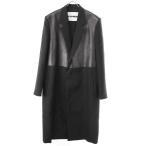 JIL SANDER Jil Sander 22SS кожаный салон фланель Пальто Честерфилд JSMU105201 черный 50 ITS58DC3ACHW