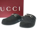 ショッピングＧＧキャンバス GUCCI グッチ GGキャンバス ホースビットミュール シューズ 786486 ブラック 7 ITSVHG6SL5NZ