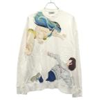 ショッピングオニツカタイガー Onitsuka Tiger オニツカタイガー うる星やつら プリントスウェットトレーナー 2183B205 ホワイト L ITT6371GE2G0