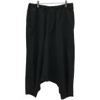 Yohji Yamamoto POUR HOMME Yohji Yamamoto бассейн Homme 16SS шерсть gyaba Gin длина контактный . шаровары HO-P24-100 черный 2 ITUU6RPSGGGA