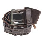 SPORTMAX Sports Max двойной булавка кожа дизайн ремень Brown S ITV2ZNLPF1YS