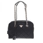 PRADA プラダ Quilted Chain Tote Bag ナイロンキルティングチェーントートバッグ 1BB903 ブラック  ITV66ZP626RG