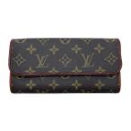 ショッピングLOUIS LOUIS VUITTON ルイヴィトン M51854 ポシェットツインPM CA0020 ブラウン  ITVULVJQK8RK