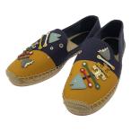 TORY BURCH Tory Burch украшение дизайн эспадрильи обувь темно-синий 8 ITVXNXDGI7KK