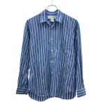 ショッピングGARCONS COMME des GARCONS SHIRT コムデギャルソンシャツ 21SS FOREVER オーバーサイズストライプロングスリーブシャツ  ブルー XS ITW9LLKH87W3