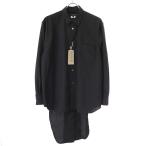 ショッピングGARCONS COMME des GARCONS HOMME PLUS コム デギャルソンオムプリュス 24AW クラシックカラーポリエステルロングシャツ PN-B025-051 ブラック XS ITZSZLSJ3PUO