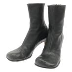 BOTTEGA VENETA ボッテガヴェネタ Bloc ブロック レザーヒールアンクルブーツ  ブラック 36 ITZTQ99VEQTC