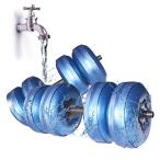 DEIRIS вода гантель заменяемый тип гантель 20kg вода гантель 5kg 10kg регулировка возможность гантель 2 шт. комплект PVC нет запах материалы пол царапина голубой 