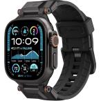 互換品  Apple Watch バンド Ultra3/2/1 Series 11/10/9/8 SE3/SE2/SE 対応 長さ調整可能ベルト 長さ調整 耐久性 交換ベルト  ブラック・エディション)