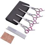 ペットトリミングセット ハサミ ペット用 入門セット トリミングシザー ペット用 全身美容 ステンレス材質 ペット用はさみ トリミングシザー ペ