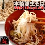 本格派生そば8食(180g×4袋) 蕎麦 そば 麺類 つゆ付き ざるそば 乾麺 送料無料