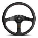 ショッピングチューナー 【正規品】モモ MOMO ステアリング TUNER チューナー ブラックスポーク 350mm 35φ ブラックレザー T-14