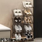 シューズラックスリム靴収納斜め置き6段下駄箱玄関収納靴入れ軽量安定省スペース組み立て簡単おしゃれ屋内屋外玄関廊下狭い空間向け幅