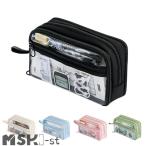  кисть коробка .... прозрачный двусторонний открытие .. пенал большая вместимость модный простой кисть inserting перевозка бардачок кейс для хранения ученик начальной школы ученик неполной средней школы ученик старшей школы мужчина девочка черный 