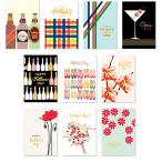 メッセージカード 母の日・父の日 マザー ファザー | カーネーション 花束 花 お酒 |  シック おしゃれ 高級感 | 本体+封筒10種セット