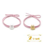 猫ヘアゴム2種セットアクセサリーブ...