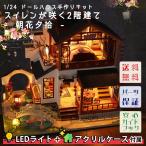 送料無料 ドールハウス ミニチュア 手作りキット セット 中華 チャイナ スイレンが咲く 2階建て - 朝花夕拾 - | LEDライト+アクリルケース