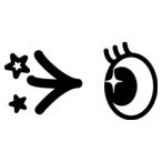 切り文字　【両目7】 サイズ：3L(う�