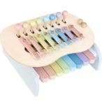 木のおもちゃ 楽器 鉄琴 ピアノ 出