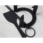 火箸、灰ならし、五徳、3点南部鉄セット、（大型火鉢用、サイズ注意）五徳直２１ｃｍ