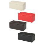 不二貿易 トランクベンチ 幅83cm 合成皮革 レッド 79261