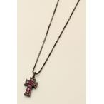 【IVXLCDM】【アイブイエックスエルシーディーエム】IVX-P940 VII CROSS PENDANT [MATTE BK/RUBY] 【公式通販】【ネック