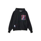HYSTERIC GLAMOUR ヒステリックグラマー 02253CF03 SPEAK NO EVILワッペン パーカー BLACK 正規通販 メ