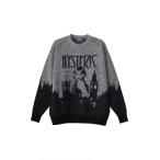 HYSTERIC GLAMOUR ヒステリックグラマー 02253NS12 LONDON CALLINGジャカード セーター BLACK 正規通販