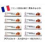 ショッピングフランス フランス産 焼き菓子 タルトレット 4箱 145g約8枚入 (アプリコット/ストロベリー) 焼き菓子 クッキー ギフト プレゼント ティータイム お茶菓子