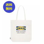 送料無料 新商品 IKEA トートバッグ エコバッグ EFTERTRADA エフテルトレーダ ホワイト イケアロゴ入り/バーコード入り 布製 綿100％