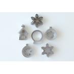 cotta クリスマスクッキー型 6種類セット(雪の結晶・教会・チャペル・スノードーム・オーナメント・星) X’mas アイシングクッキー 製菓道具 製菓材料 ギフト