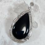 オニキスペンダントトップシルバー925