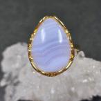 ブルーレースアゲートリングブルーレ...