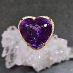アメシストハートリングアメジスト指...