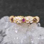 ミナカリ　リング　ルビー　サファイア　エメラルド等　天然石８石　12号　七宝