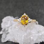 ショッピングキラキラ スフェーン　リング　スフェーン　指輪　ゴールド　キラキラ