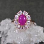 ショッピングルビー ルビー　リング　ルビー　指輪　ピンクゴールド　キラキラ