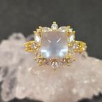 天然水晶xマザーオブパールリング天...