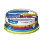 （まとめ）バーベイタム データ用DVD-R4.7GB 1-16倍速 ホワイトワイドプリンタブル スピンドルケース DHR47JP25V1 1パック（25枚）〔×10セット〕
