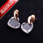 ピアスレディース1ペアスワロフスキ...