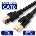 LANケーブル Cat8 カテゴリー8 フラッ