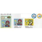スーパーマリオ　織りシールワッペン　シールアイロン両用接着